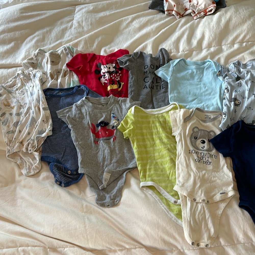 Carters Baby Boy Onesie Bundle 6mos